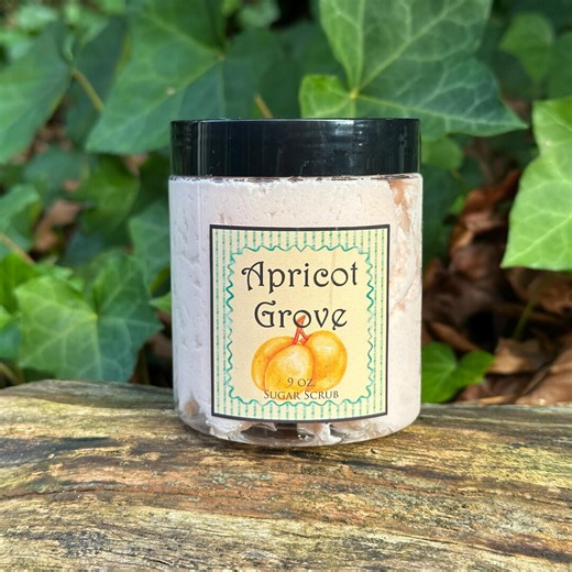 Apricot Grove Foaming Whipped Sugar Scrub | 9 Oz Exfoliating Handmade Soap | Body Polish - Etsy