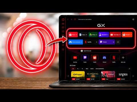 So GRUPPIERST du Tabs in Opera GX | Tab-Gruppen erstellen und Browser-Tabs organisieren