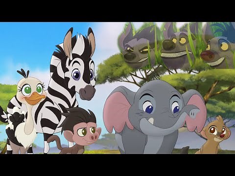The Lion Guard: Pretend! Hyena Attack! | Follow that Hippo! HD Clip
