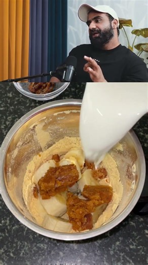 Healthy Sattu Drink 😋 | Jaggery & Nuts Shake #foodshorts #healthyrecipe #kids #vegetarianrecipies