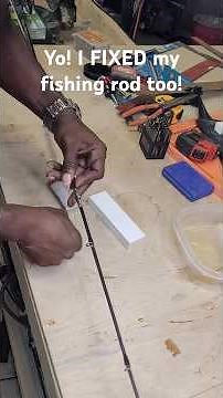 How to do my DIY Fiberglass fishing pole repair. This feels so strong! #Wesdoesit #fishing #DIY