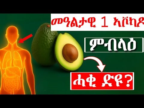 መዓልታዊ ሓደ ኣቮካዶ እንተበሊዕና ኣብ ኣካልና እንታይ ይፍጠር? | Snit Clinic