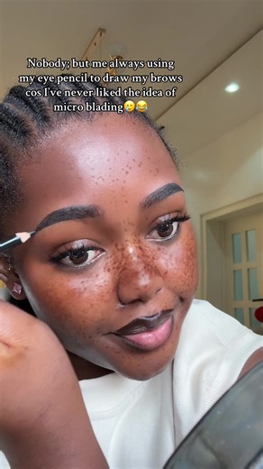 And people always mistake it for micro blading😩😂