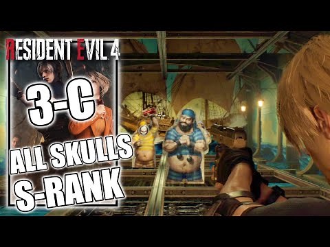 Resident Evil 4 Remake - Shooting Range 3-C (S Rank & All Skulls)