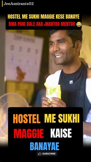 |Jhantoo Ko Sukhi Maggie 🔥| Hostel Daze🎬 #hosteldaze #jee #neet #neetmotivation #pw #shorts