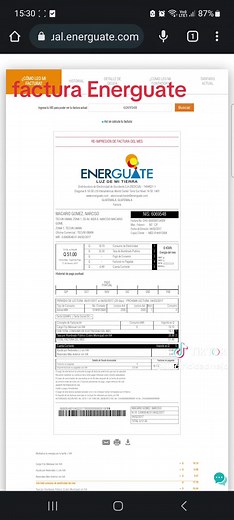 #facturas #energuate💡🇬🇹 #imprimir #recibodeluz #electricidaddomiciliaria