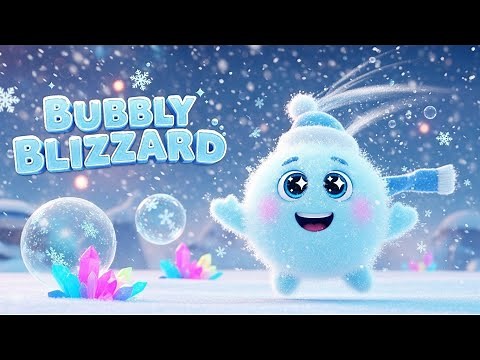 Bubbly Blizzard ❄️🫧 | Funny Snow Cartoon for Kids | Winter Fun Animation