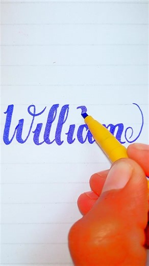 “How Americans Write the Name William | Cursive Handwriting”
