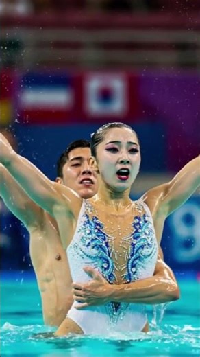🇰🇷🇯🇵🇺🇸 수중 발레의 아름다움 🩰 Graceful Underwater Ballet 🌊 水中バレエの美しさ ✨ #athlete #athletics #sportsviral