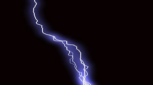 Various lightning bolts strike