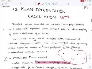 Thiessen Polygon and Arithematic Mean Method : Hydrology Lecture 15