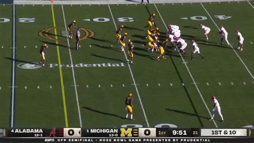 Posting a classic college football game every day until football season.2023 - Michigan vs Alabama