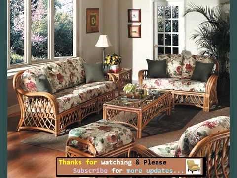 Set Of Wicker Furniture In Living Room Romance