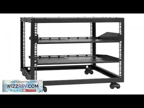VEVOR 12U Open Frame Server Rack 23 40 in Adjustable Depth Free Standing