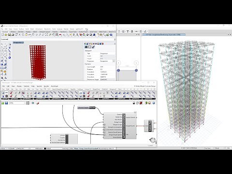 Automating Concrete Design in Etabs and SAP2000 with GeometryGym plug-in for Rhino and Grasshopper