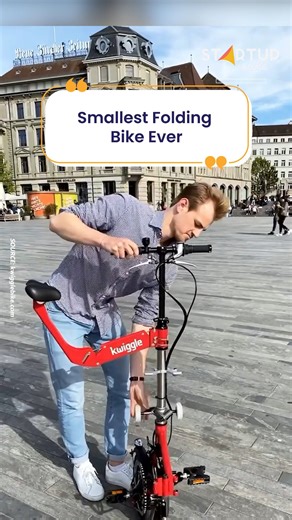 471K views · 3.8K reactions | Smallest Folding Bike You Can Carry Anywhere | Startup Selfie | Facebook