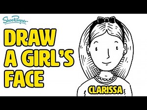 Draw a girl’s face for cartoon & illustration