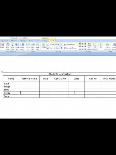 How to Insert a Table in Microsoft Word