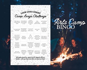 Girls Camp Bingo Printable: 2025 LDS Youth Theme (PDF Download) - Etsy Canada