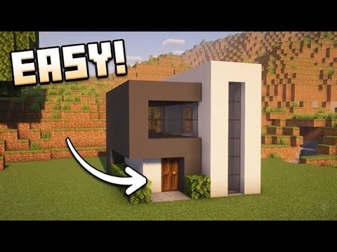 Build the Smallest Modern House in Minecraft! (Under 10 Min)