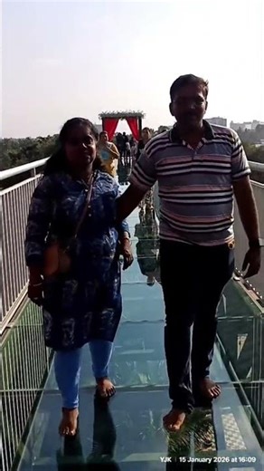 Walking on Air! Kerala's Longest Glass Bridge at Akkulam Adventure Park