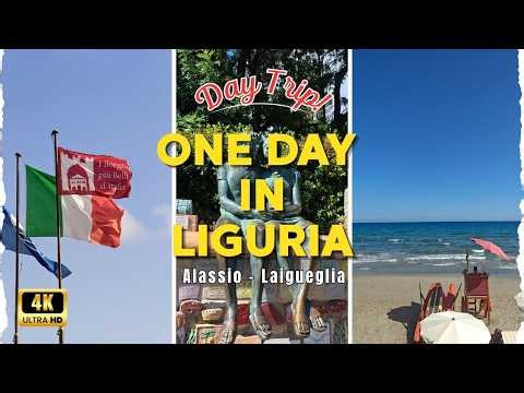 ONE DAY TRIP to ALASSIO & LAIGUEGLIA 🇮🇹 | LIGURIA'S Perfect Seaside Escape | 4K Walking Tour