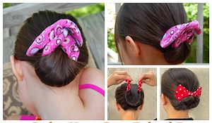 DIY Fabric Hair Bun Maker Free Sewing Patterns   Video | Fabric Art DIY