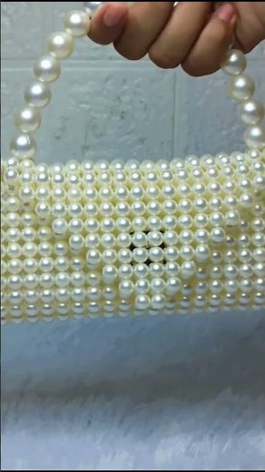 Trending Pearl Beaded Bag 🤍 | Full Tutorial Available On Channel