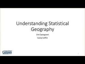 Understanding Statistical Geographies