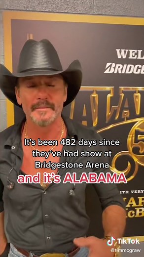 Alabama 50th Anniversary Tour in Nashville - Tim McGraw Special Moment