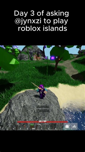 Day 3 of asking ‪@Jynxzi‬ to play Roblox Islands #roblox #bouncingball