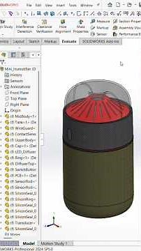 Humidifier Design in SolidWorks | 3D Modeling Tutorial #shorts | RAMS CAD