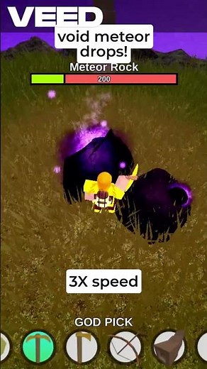 the loot that the void meteor drops in roblox booga booga reborn!