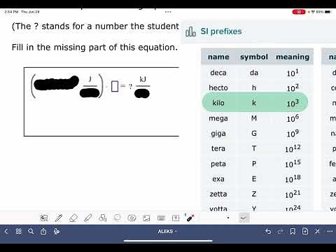 ALEKS: Setting up a one-step unit conversion