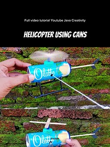 Homemade Helicopter Toys using cans, Propeller that can rotate without DC motor 😜 How to make it? ⬇️ • Youtube Java Creativity #helicopter #helicoptero #helicopters #toy #toys #diy #craft #crafts #diyproject #diycrafts #diycraft #diyprojects #diyhomedecor #decoration #decor #decorations #decorationideas #crafting #craftersoftiktok #idea #ideas #education #educational #tiktok #plane #planes #airplane #propeller #science #scienceismagic #scienceathome #scienceexperiments #scienceproject #school #