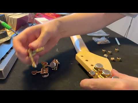 Installing Gotoh SD91 locking tuners