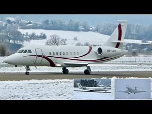 ❄️✈️ Snowy Take-Offs from Bern Airport! 🇨🇭 Falcon 2000, Challenger 850 & Gulfstream G650! ❄️✈️