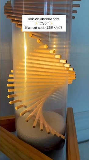 Long-duration rainstick for meditation, relaxation, sound baths. #soundhealing