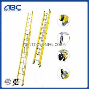 [Hot Item] 2 - 28 Aluminum Step Fiber Glass Step Extension Ladder with Extension Fiberglass