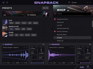 Snapback by Cableguys - Drum Layering Plugin VST VST3 Audio Unit AAX