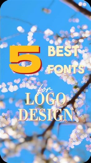 5 BEST FONTS for Logo design 🖋 V.3 #shorts