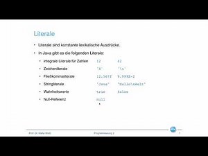 Syntax und Aufbau von Java-Programmen