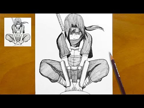 How to draw Itachi Uchiha from Naruto || Itachi sketch step by step || Easy anime drawing