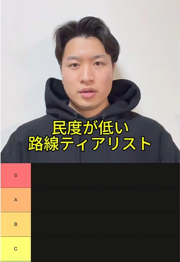 路線ティアリスト: 日本の電車文化の真実