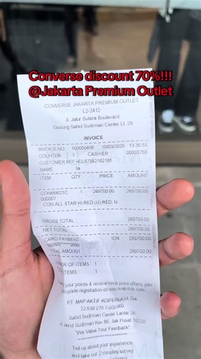 Converse Diskon Besar di Jakarta Premium Outlet