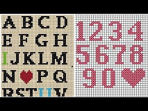 Awesome Alphabet Cross Stitch Letter A to Z || Fareeha Creation