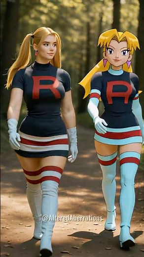 Team Rocket: Real vs Cartoon🌹 (Jessie, James, Cassidy, & More)