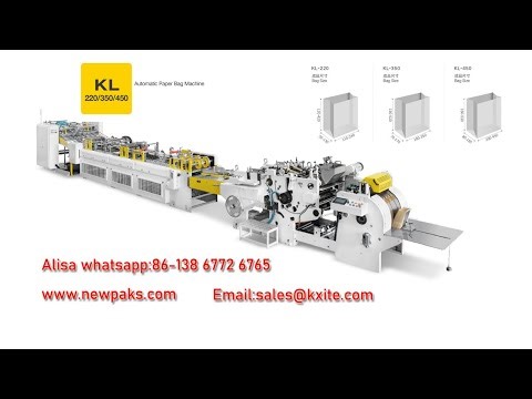 automatic sheet fed paper bag making machine with the functions of paper feeding