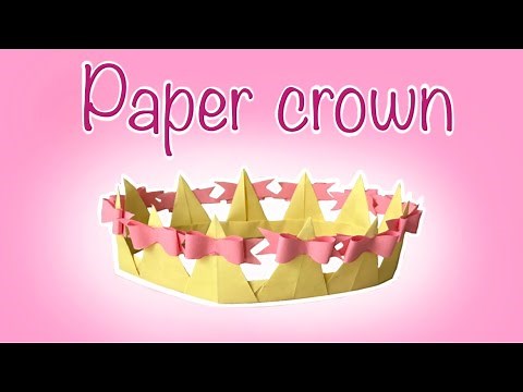 How to make a Paper Crown | Very Easy | Step by step Tutorial 👑💖
