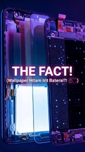 Wallpaper Hitam Irit Baterai? Cuma Buat HP Ini! 📱🖤 THE FACT! #techindo #lifehacks